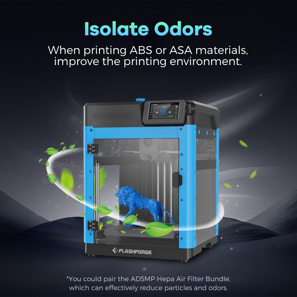 FLASHFORGE Adventurer 5M 3D Printer Enclosure kit, DIY PLA Silk Rainbow