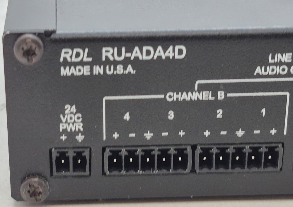 RDL RU-ADA4D Audio Sound Distribution Amplifier