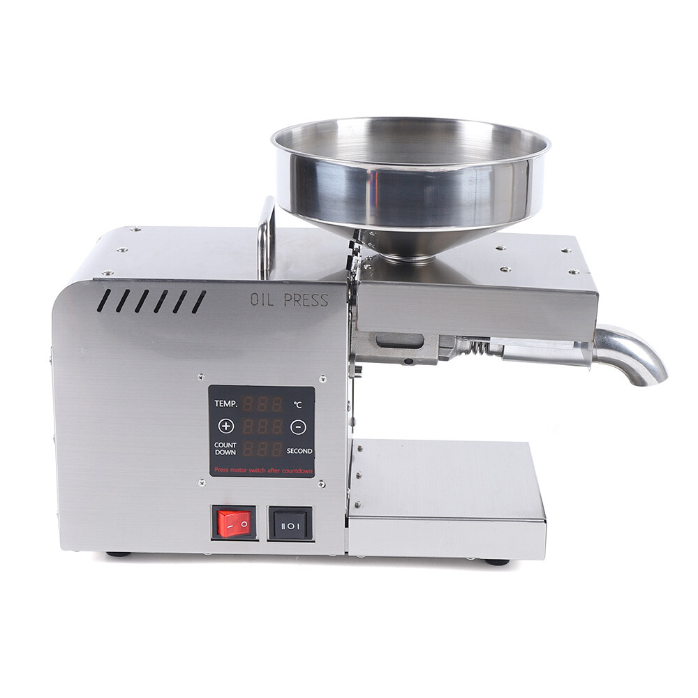 Oil Press Machine Automatic Oil Extractor Hot Cold Oil Presser Stainless Steel