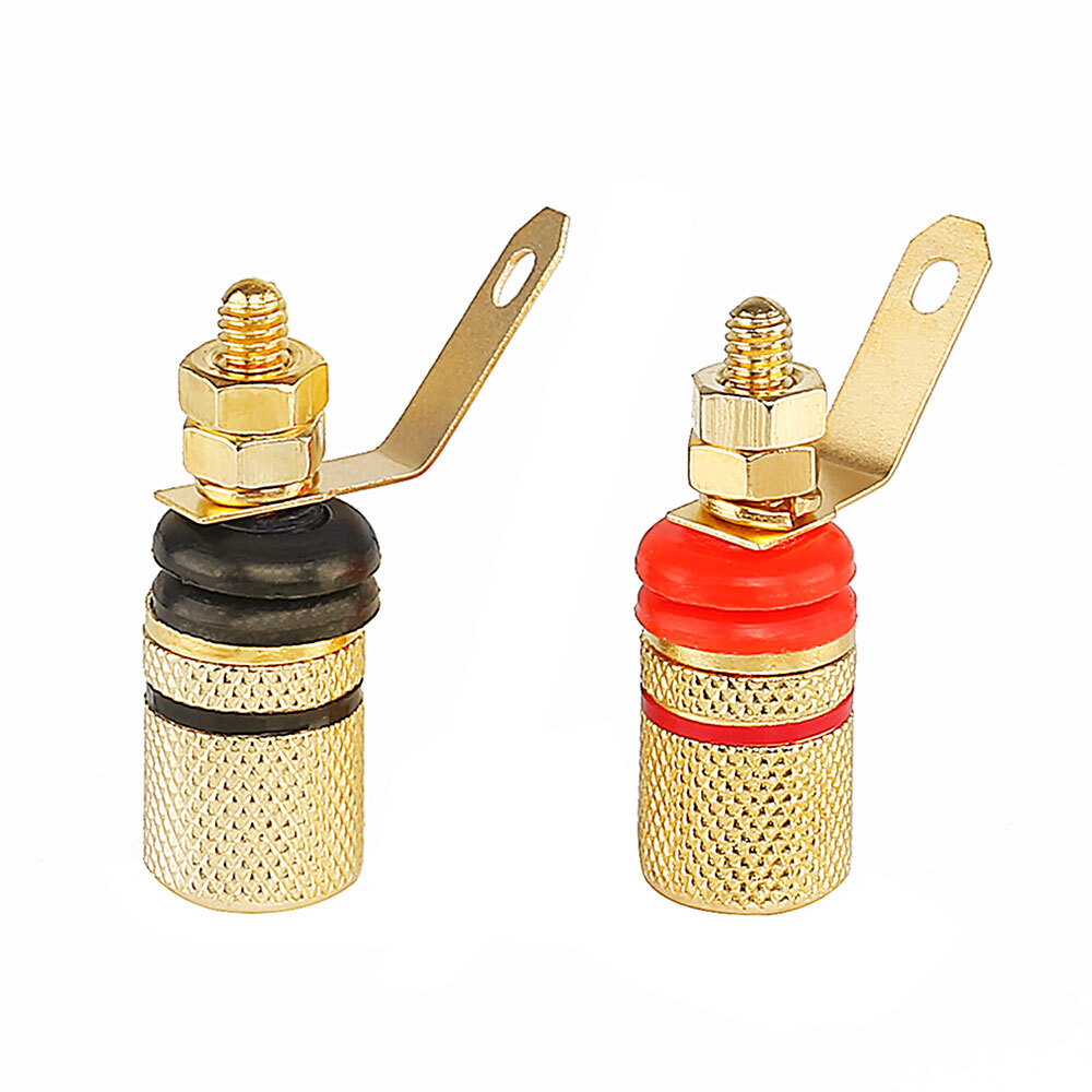 12Pcs 4mm Amplifier Speaker Terminal Binding Post Banana Plug Socket Connector