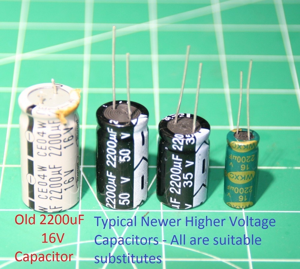 Realistic DX-120 Electrolytic Capacitor rE-Cap Kit (Early& Late Models) -Premium