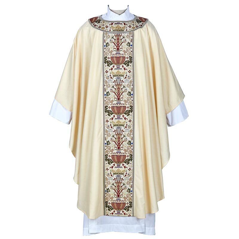 Coronation Round Neck Semi-Gothic Chasuble