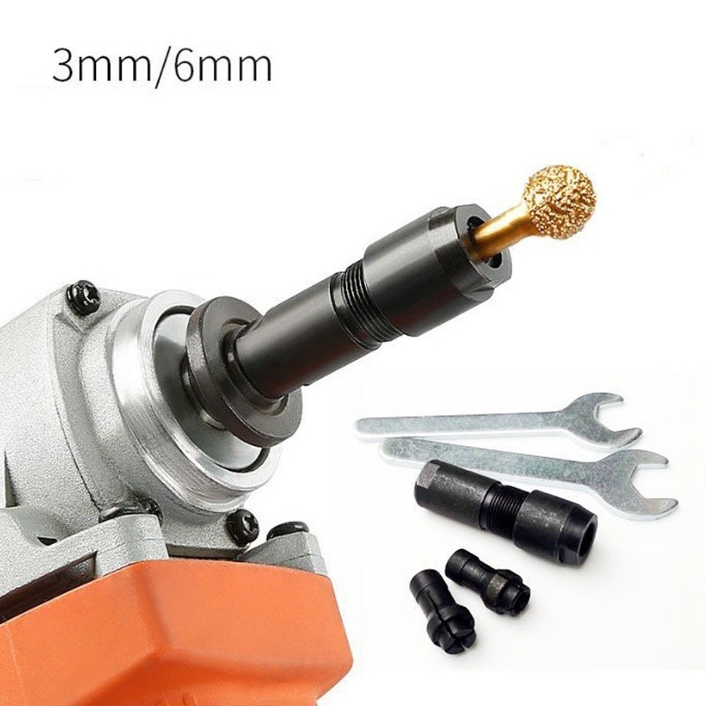 For 100-type Angle Grinder Modified Adapter to Straight Grinder Chuck M10 Thread