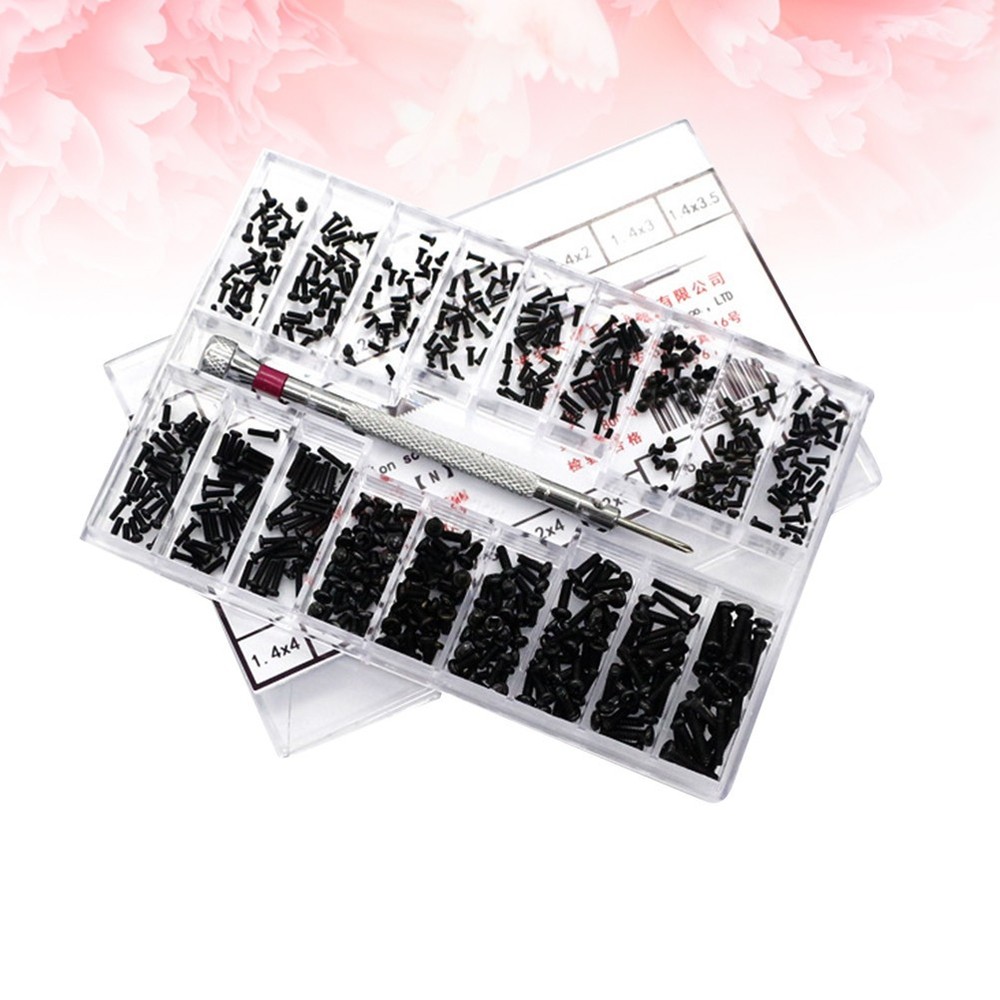 18 Kinds Miniature Screw Machine Model Kit Components Tiny Screws Assortment