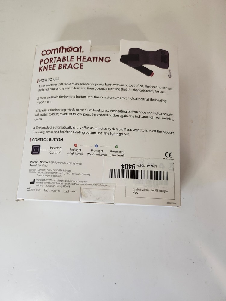 Comfheat Usb Powered Heating Wrap