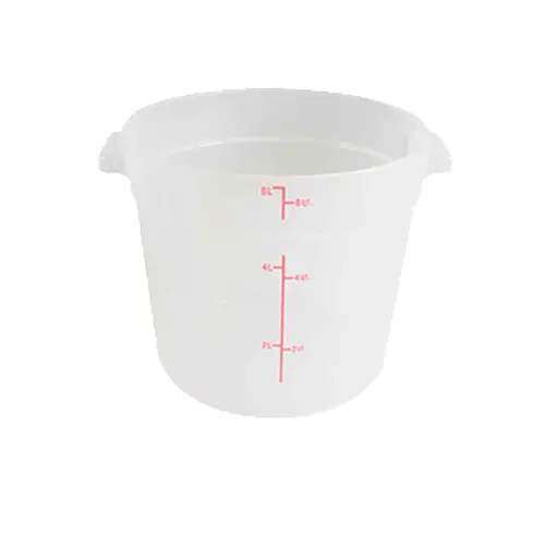 Thunder Group PLRFT306TL 6 Quart Translucent Round Food Storage Container