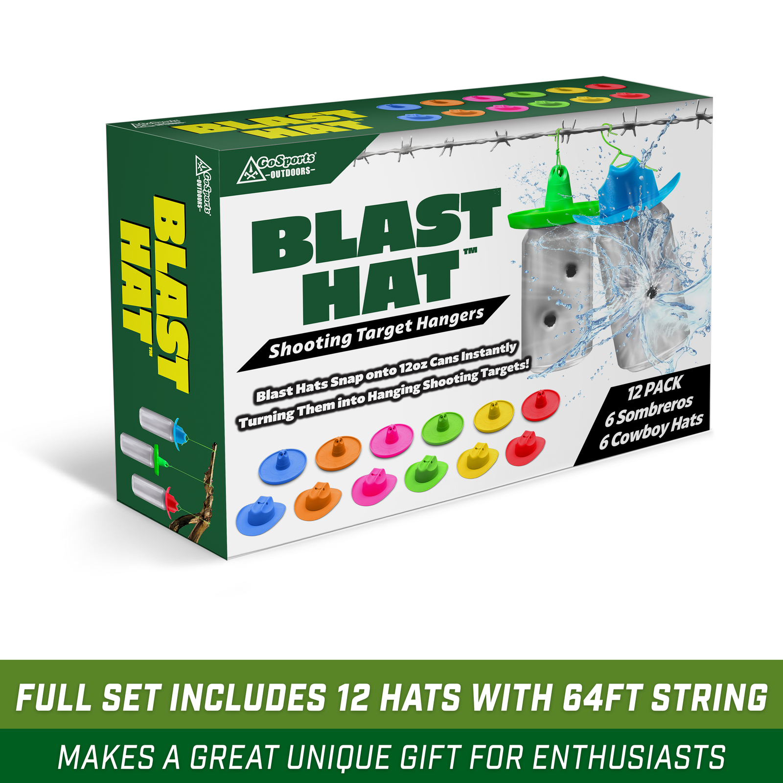 GoSports Outdoors Shatterproof Target Blast Bottles - 6 Pack