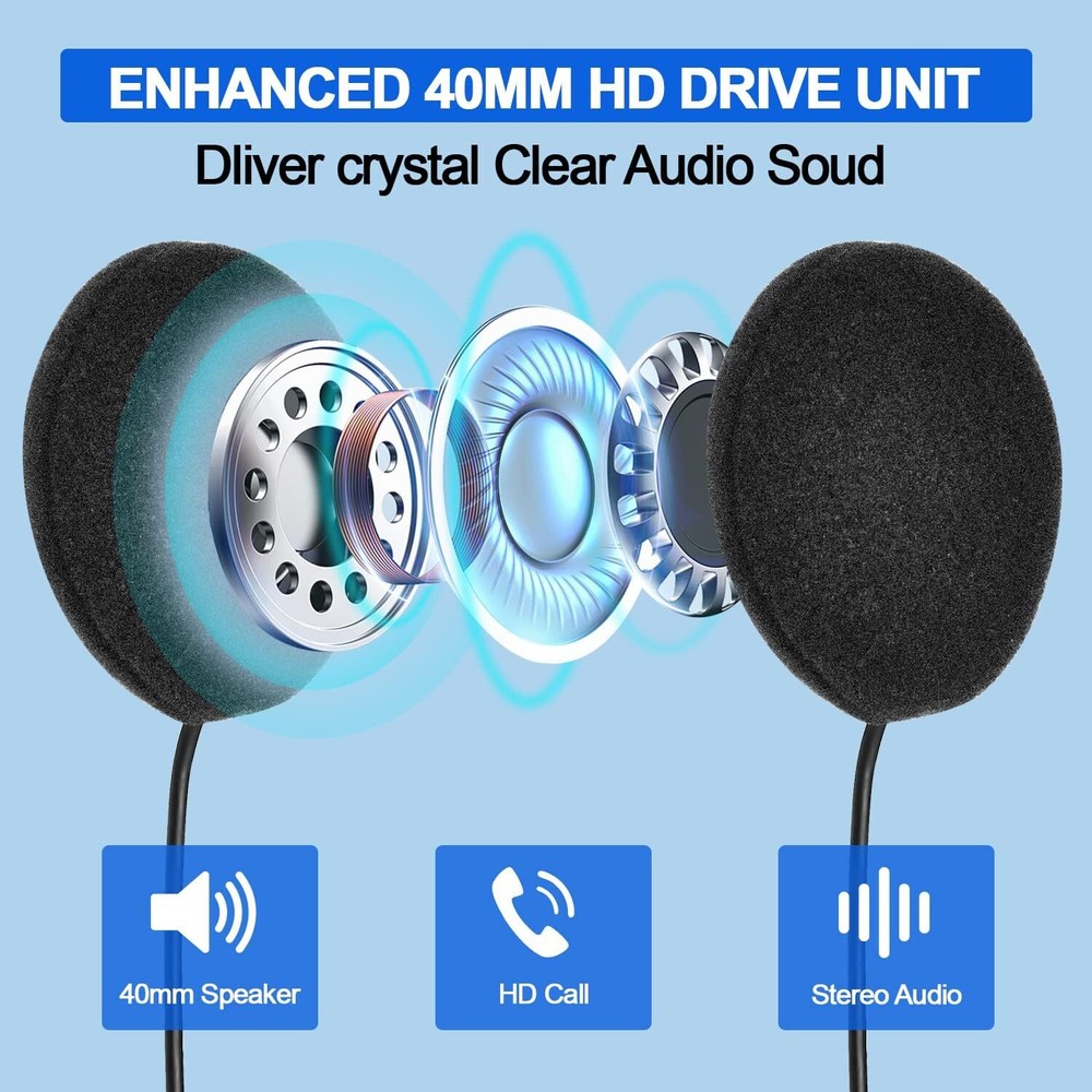 FX8 Motorcycle Helmet Intercom Intercom Bluetooth Rider Headset 2000M FM