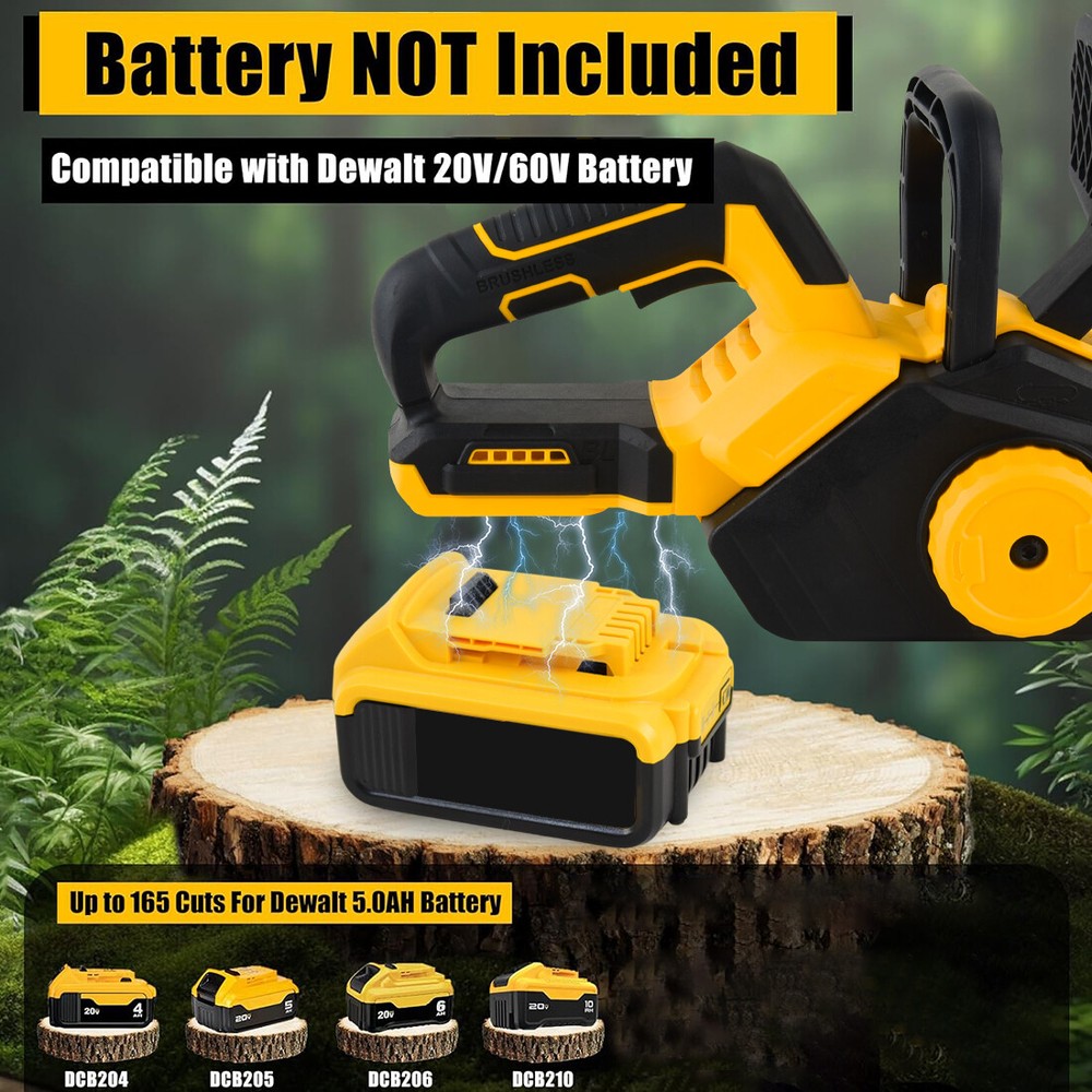 FOR DEWALT 20V MAX* Compact 12 in. Brushless Cordless Chainsaw (Tool Only)