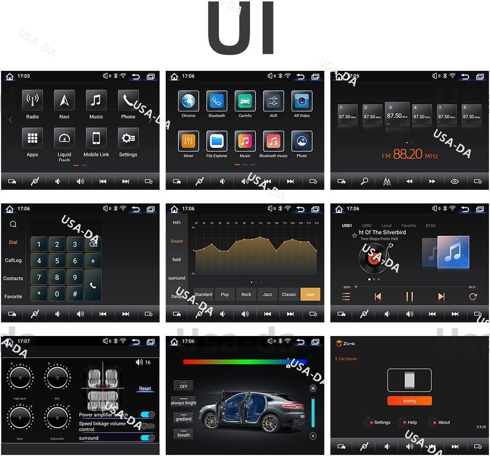 8.4" touch screen Car Radio Navigation GPS CarPlay for Porsche Macan 2014-2017