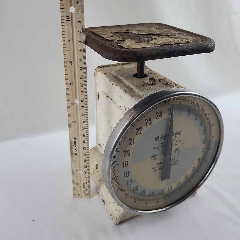 Vintage Hanson Utility Scale 25lbs (Model 1371) *Functions*
