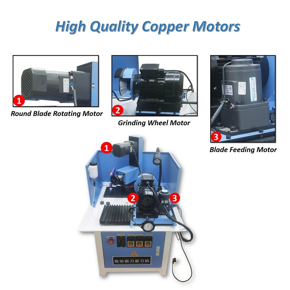 Automatic Round Blade Sharpening Machine 220V Circular Knife Grinding Machine US