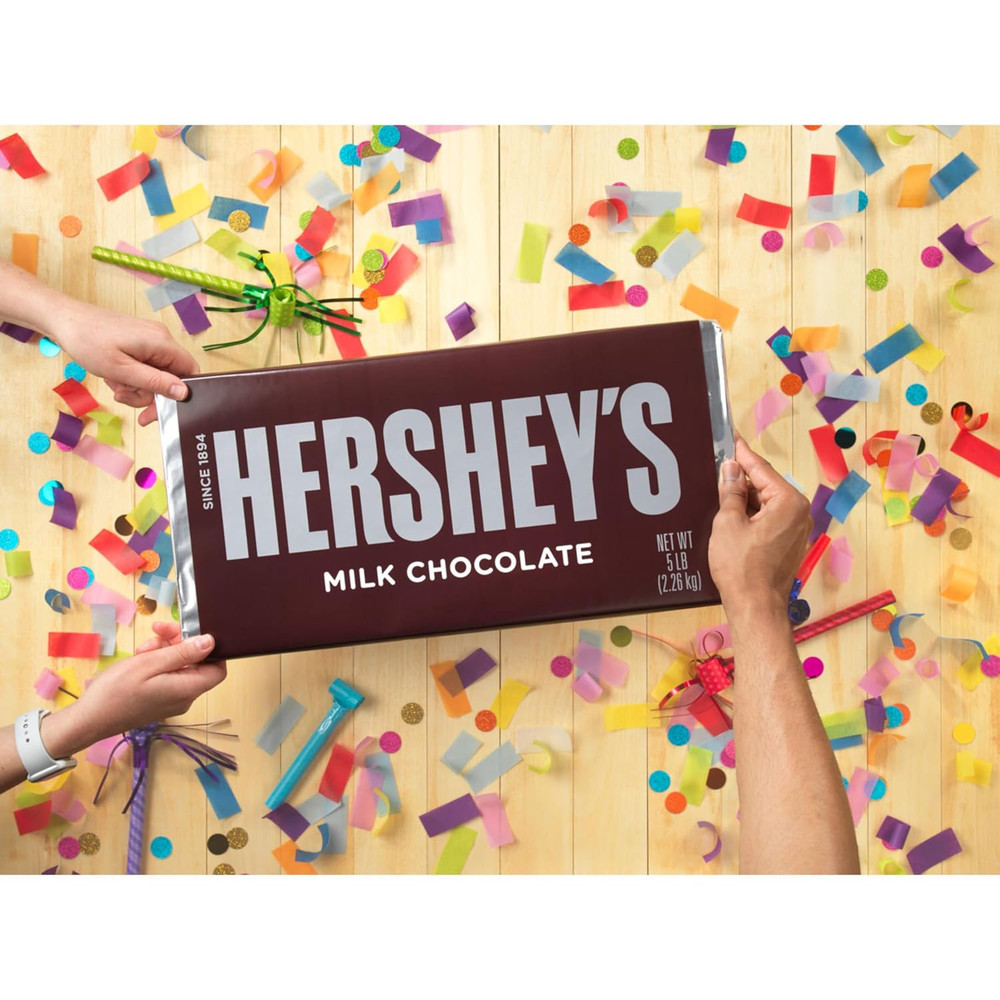 HERSHEY'S Milk Chocolate Candy Bar, 5 Lb