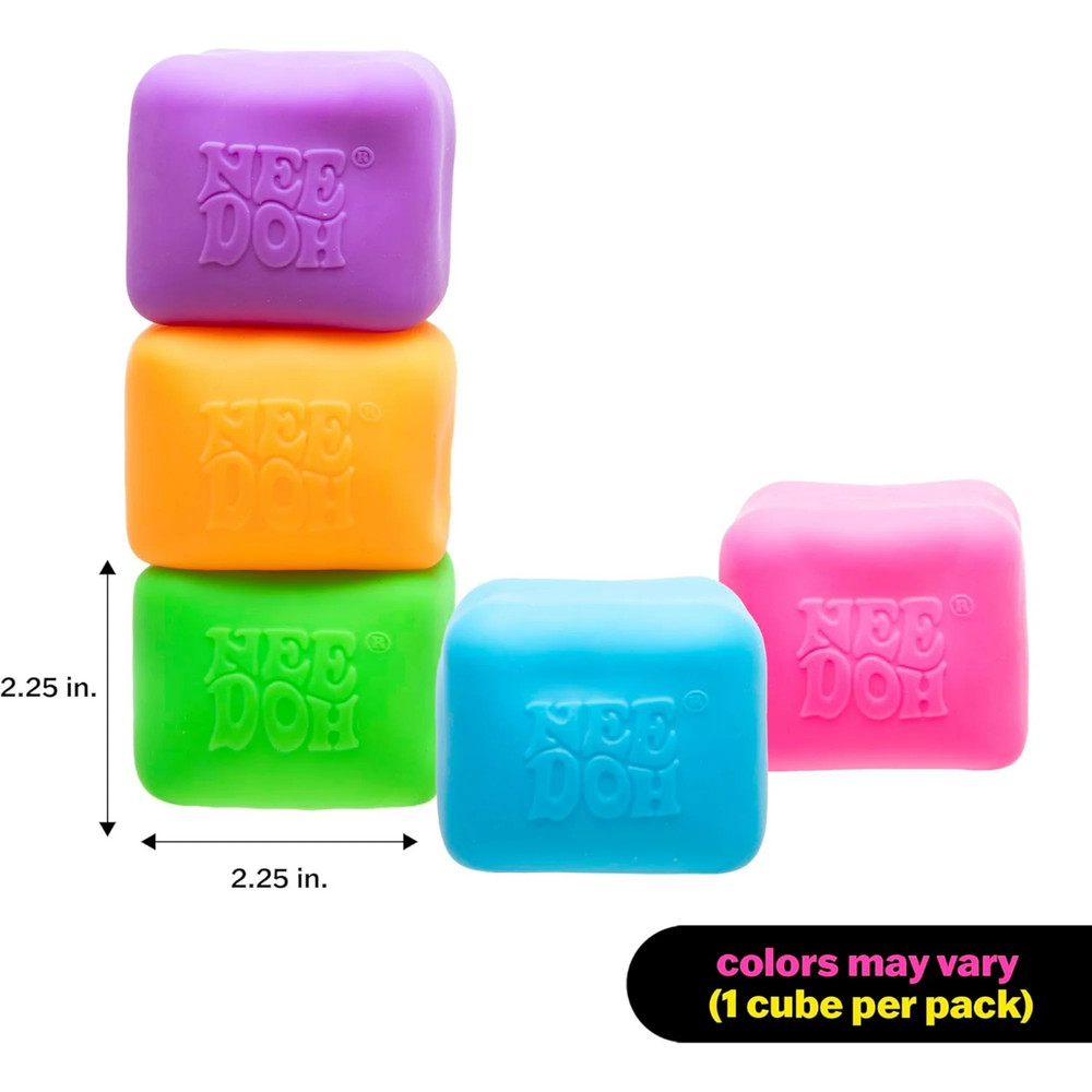 Viral Schylling NeeDoh Nice Cube Glow, New & Sealed, Authentic - BLUE