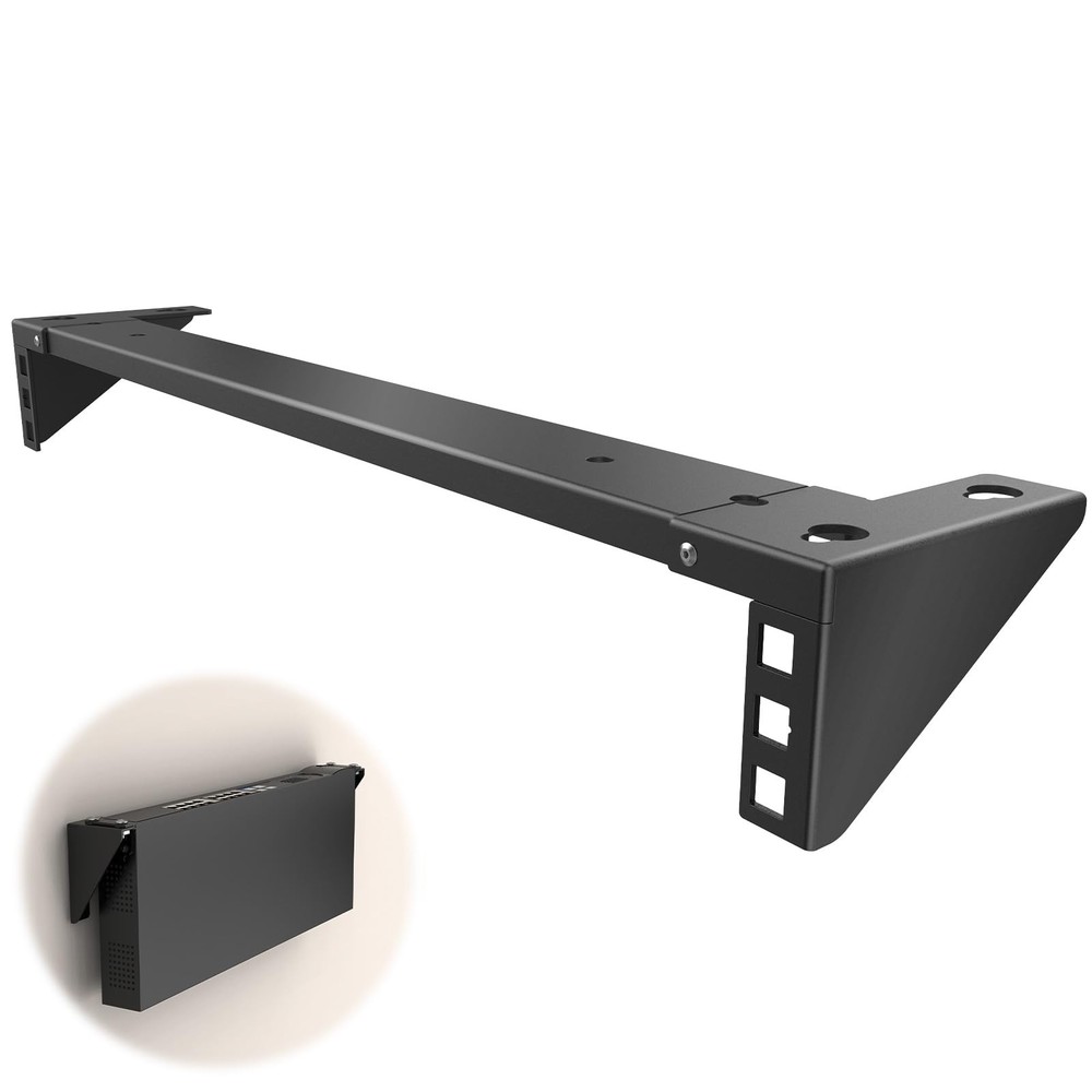 1U Vertical Wall Mount Rack Steel Foldable Vertical Patch Panel Mounting Brac...