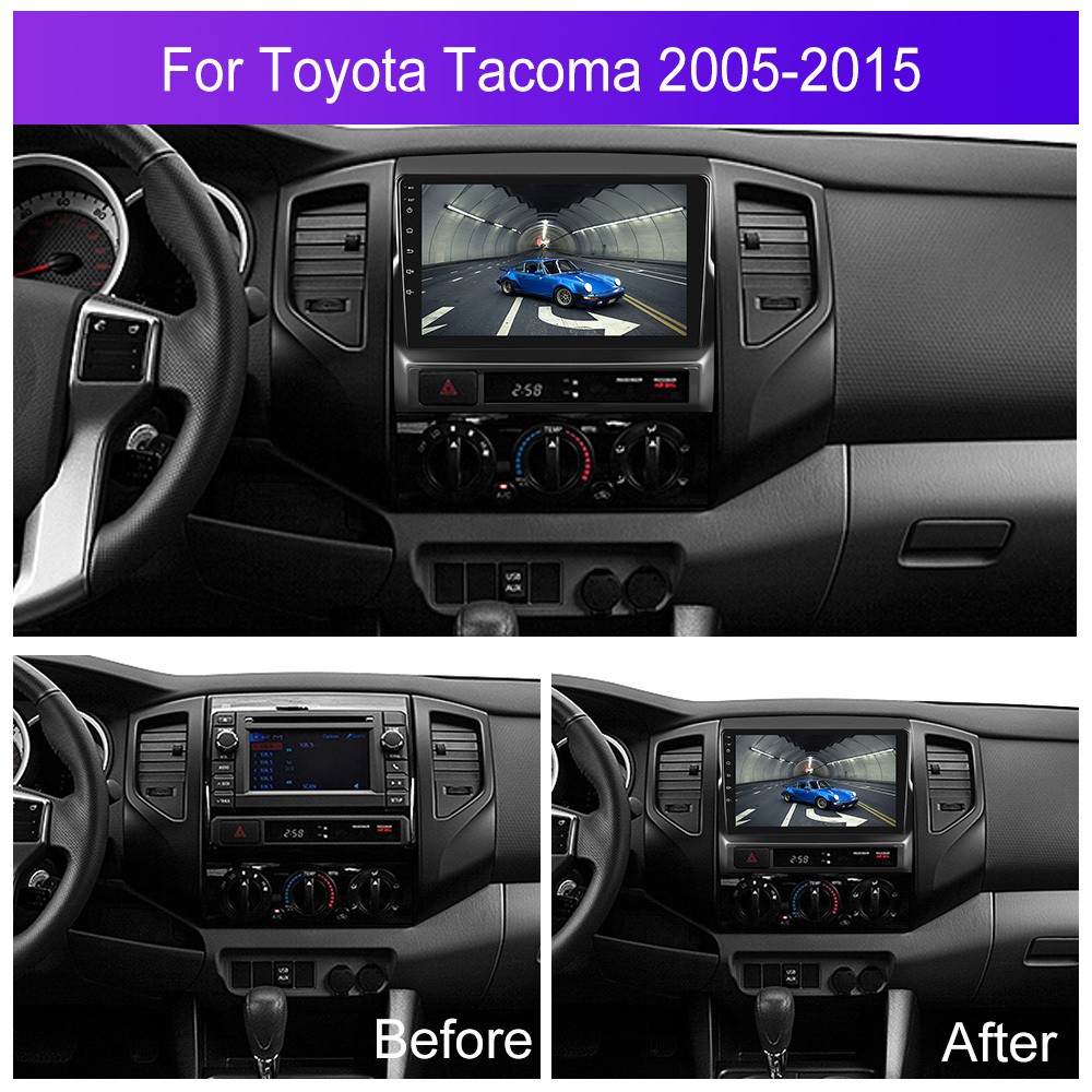 Android 15.0 Car Radio Stereo GPS WIFI Apple Carplay For Toyota Tacoma 2005-2013