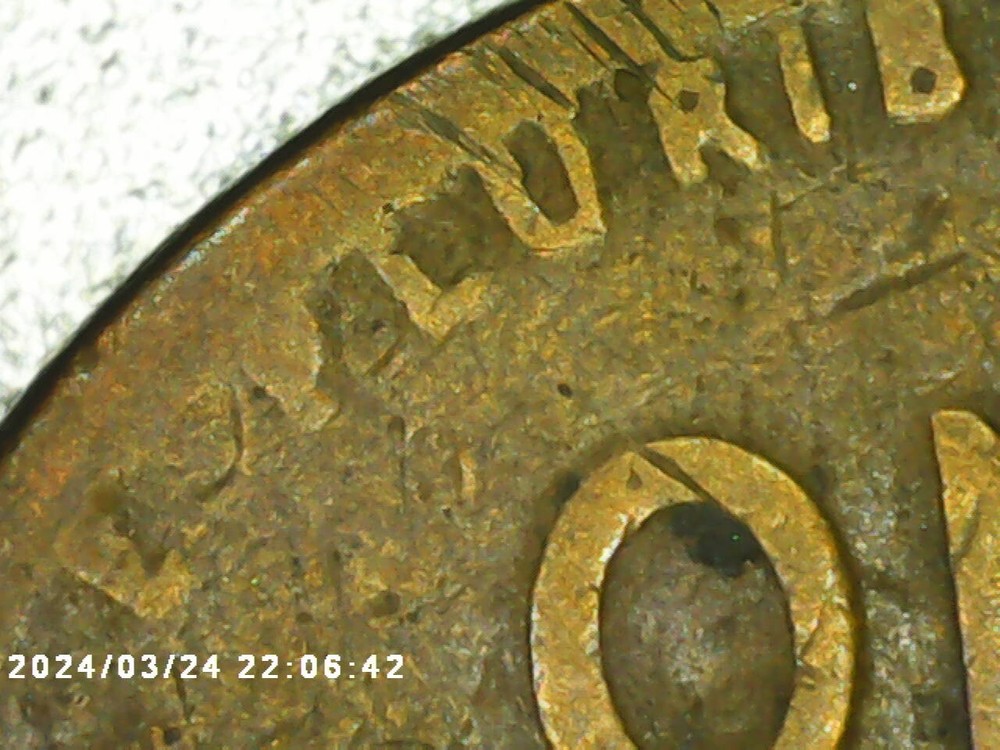 1919 No Mint Mark Wheat Penny Lamenation Error Obverse/Reverse