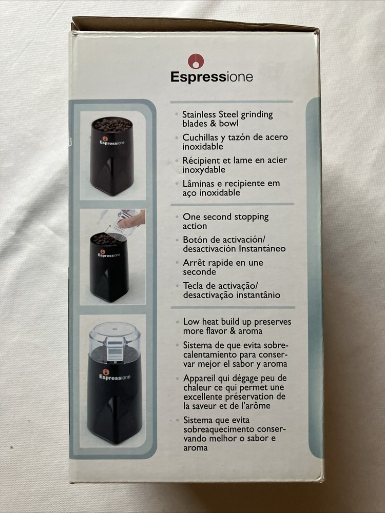 Expressions Rapid Touch Coffee Grinder New Open Box