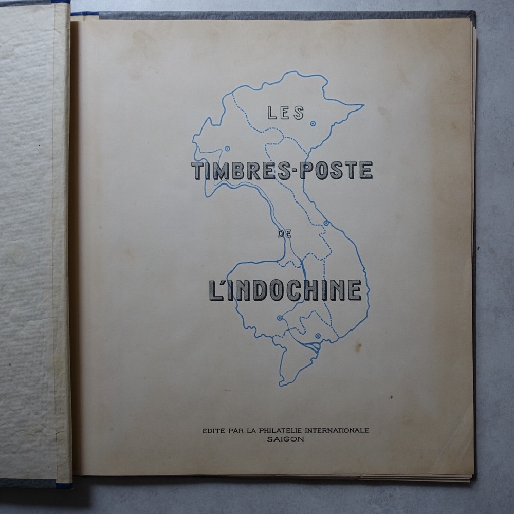 Indochina And Vietnam - Antique Binder With Pre-Printed Pages 1889 To 1946