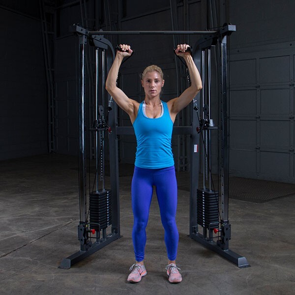 Body-Solid Powerline Functional Trainer Cable Machine, Dual 160lbs (PFT100)