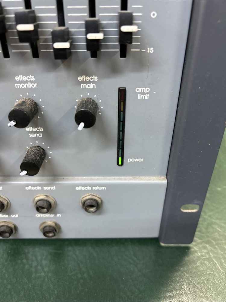 BiAmp MixPak 7 Plus+1 Commercial Mixer Head 7ch Rack Unit~ Untested