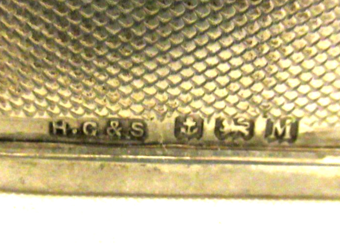 Solid Silver - "D" SHAPED - TWO NAPKIN RINGS - Hallmarked:-B`ham 1976 & 1936