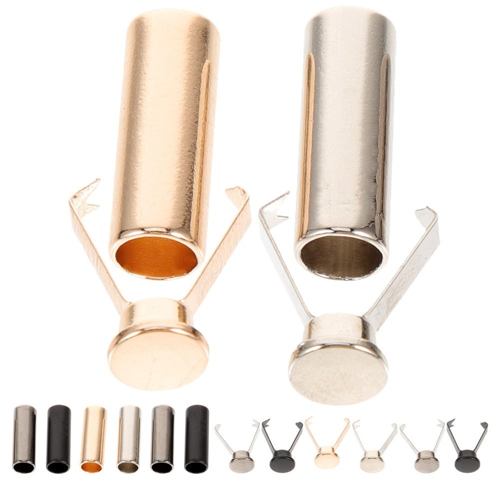 2 Pieces Metal Shoe Tip Protector Laces Tips Shoelace Replacement Ends