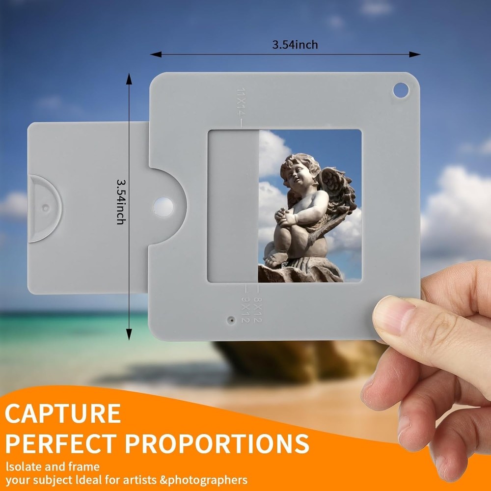 Multi-Functional Sliding View Finder for Photography, Drawing & Colour Isolation