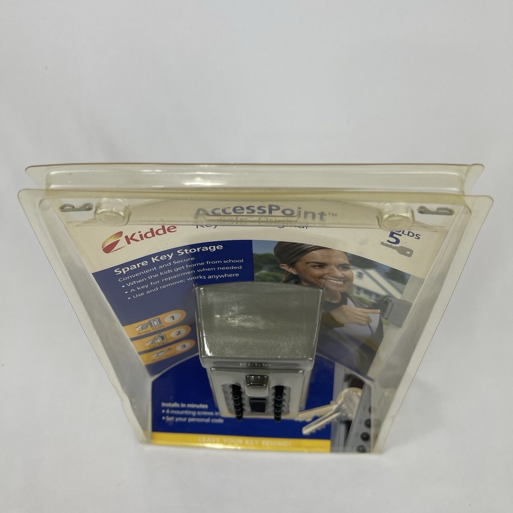 NEW Kidde Access Point Spare 5 Key Storage Push Button Combination Lock Titanium