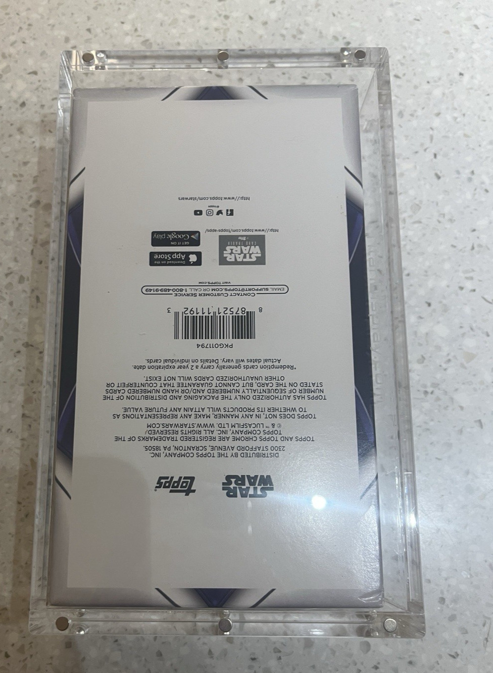 Acrylic Display Case Magnetic FITS 2021 Topps Chrome Star Wars GALAXY Hobby Box