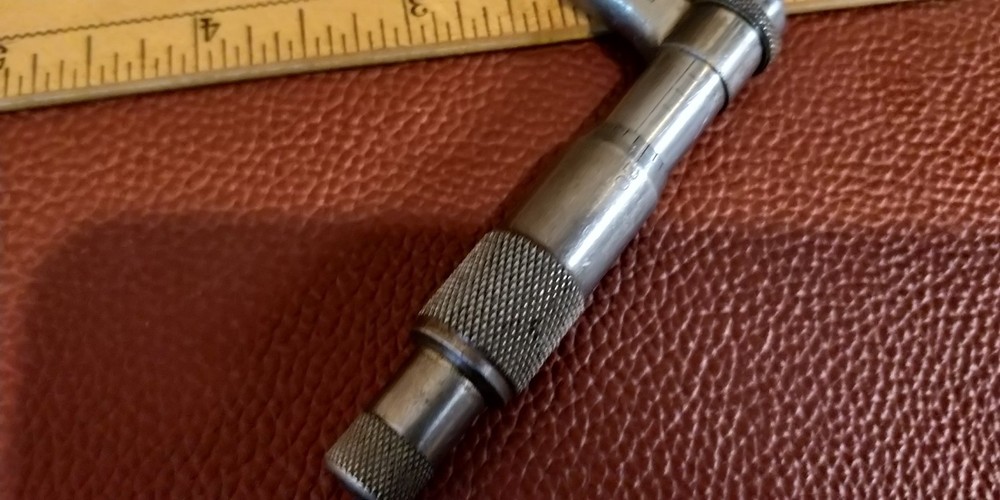 Vintage Helios Outside Micrometer 0-1/2" Range MINI