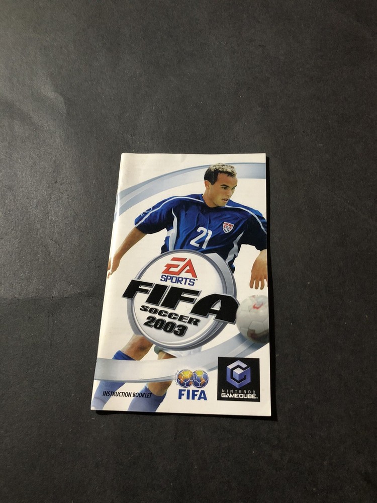 fifa soccer 2003 GameCube manualGameCube manual Only