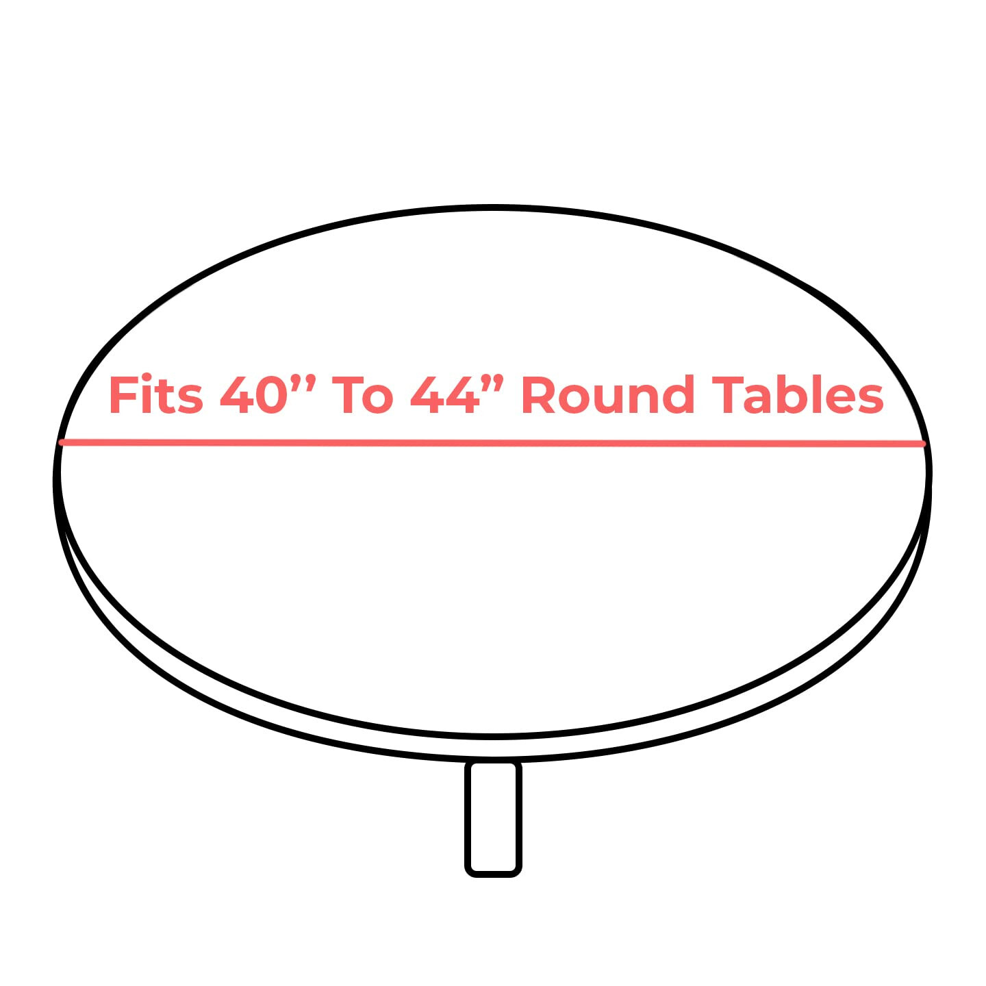 Round Vinyl Tablecloth Fitted Elastic Flannel Backed table cover Indoor/Outdoor