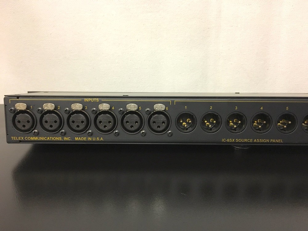 Telex Audiocom IC-6SX Source Assign Panel
