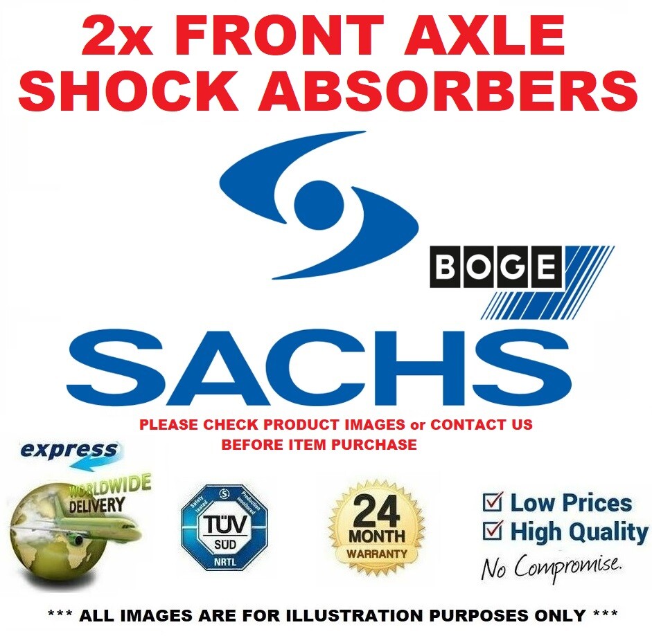 2x SACHS Front SHOCK ABSORBERS for MERCEDES E-Class E200 Kompressor 2000-2002