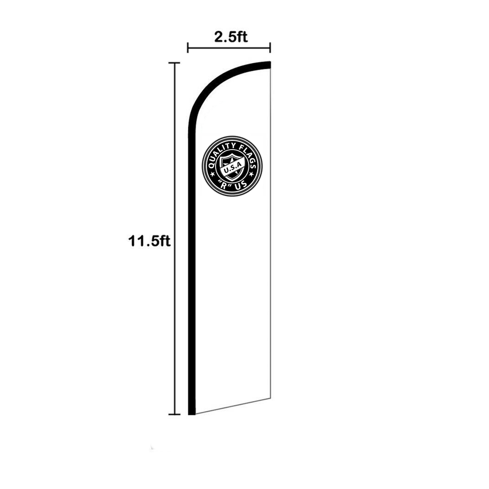 Ice Windless Advertising Swooper Flag Concessions Drinks