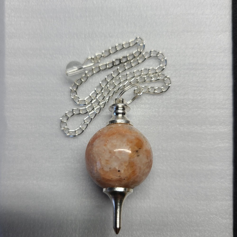 Sunstone Sephoroton Ball Sphere Crystal Dowsing Pendulum Divination Tool