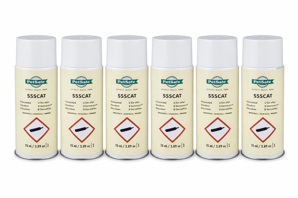 PetSafe SSSCAT Spray Unscented Replacement Refill Cans PPD19-16166 - 6 Pack