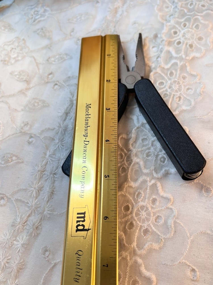 Folding Multi Tool with Carrying Case Black Handle