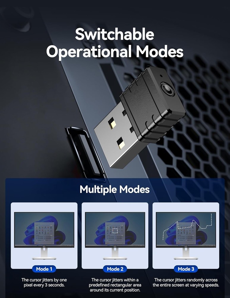 USB Mouse Jiggler Plug and Play Device