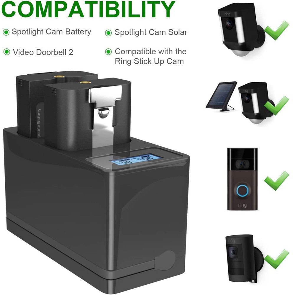 Replacement Battery Quick Release For Ring Video Doorbell 2 Spotlight Camera
