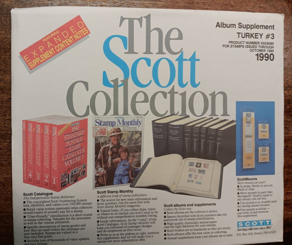 SCOTT Supplement....TURKEY #3....1990....NOS