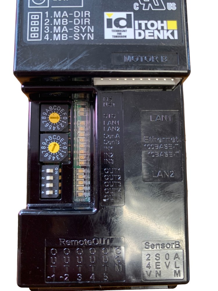 Itoh Denki IB-E03B Ethernet/IP 2-Zone MDR Roller Conveyor Drive Controller 24V