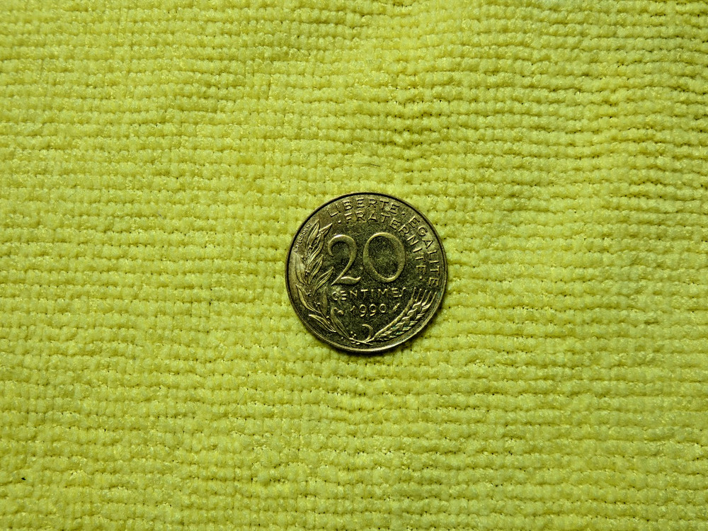 France 20 Centimes coin, 1990