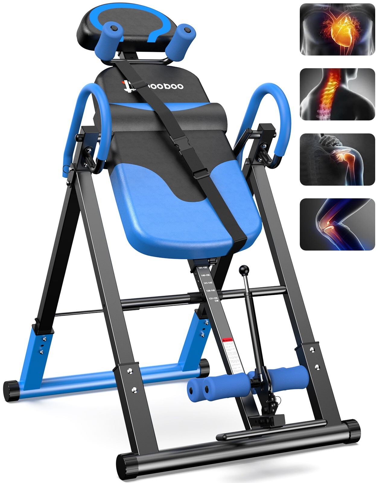 Inversion Table Back Therapy Reflexology Heavy Duty Foldable Stretcher Machine