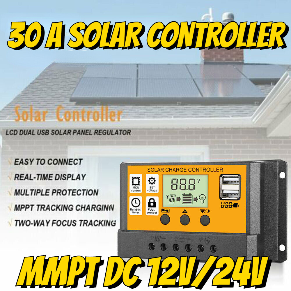30A Solar Photovoltaic Charge Controller Solar Panel Battery Controller