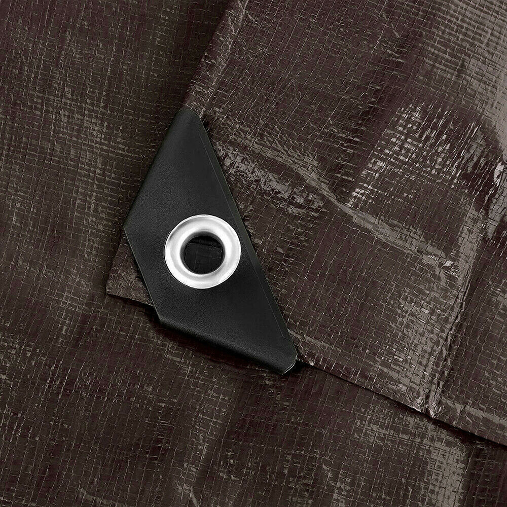 5/10/12/16/20 Mil Heavy Duty Poly Tarp Waterproof Tarpaulin Cover w/ Grommets