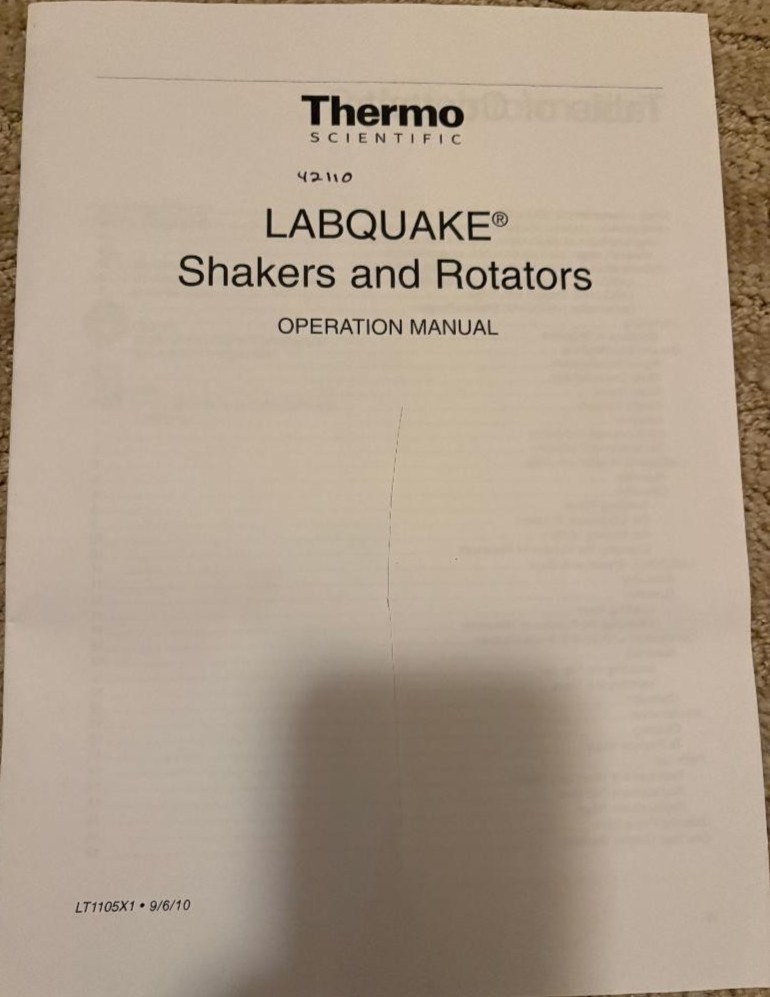 Brand new!! Thermo Scientific 4152110 Labquake Rotator Mixer, free shipping