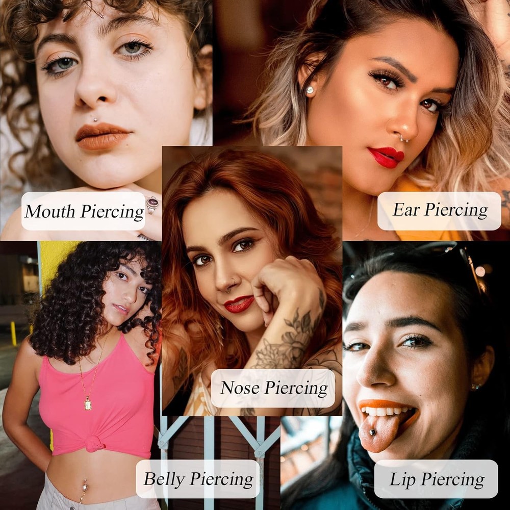 Piercing Kit - 43Pcs Autdor Professional Includes 25Pcs Mixed...