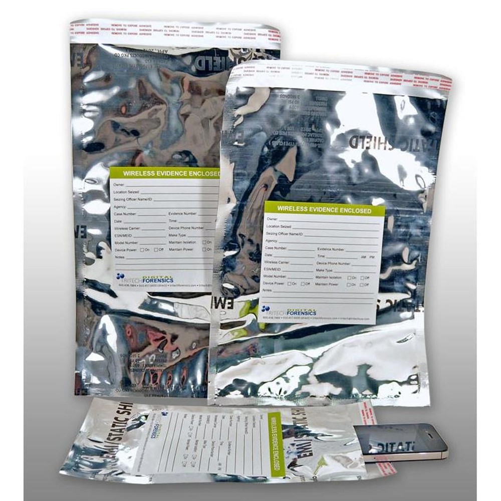 Tri-Tech Forensics Disposable Multi Pack Faraday Bags, 60 per Pack